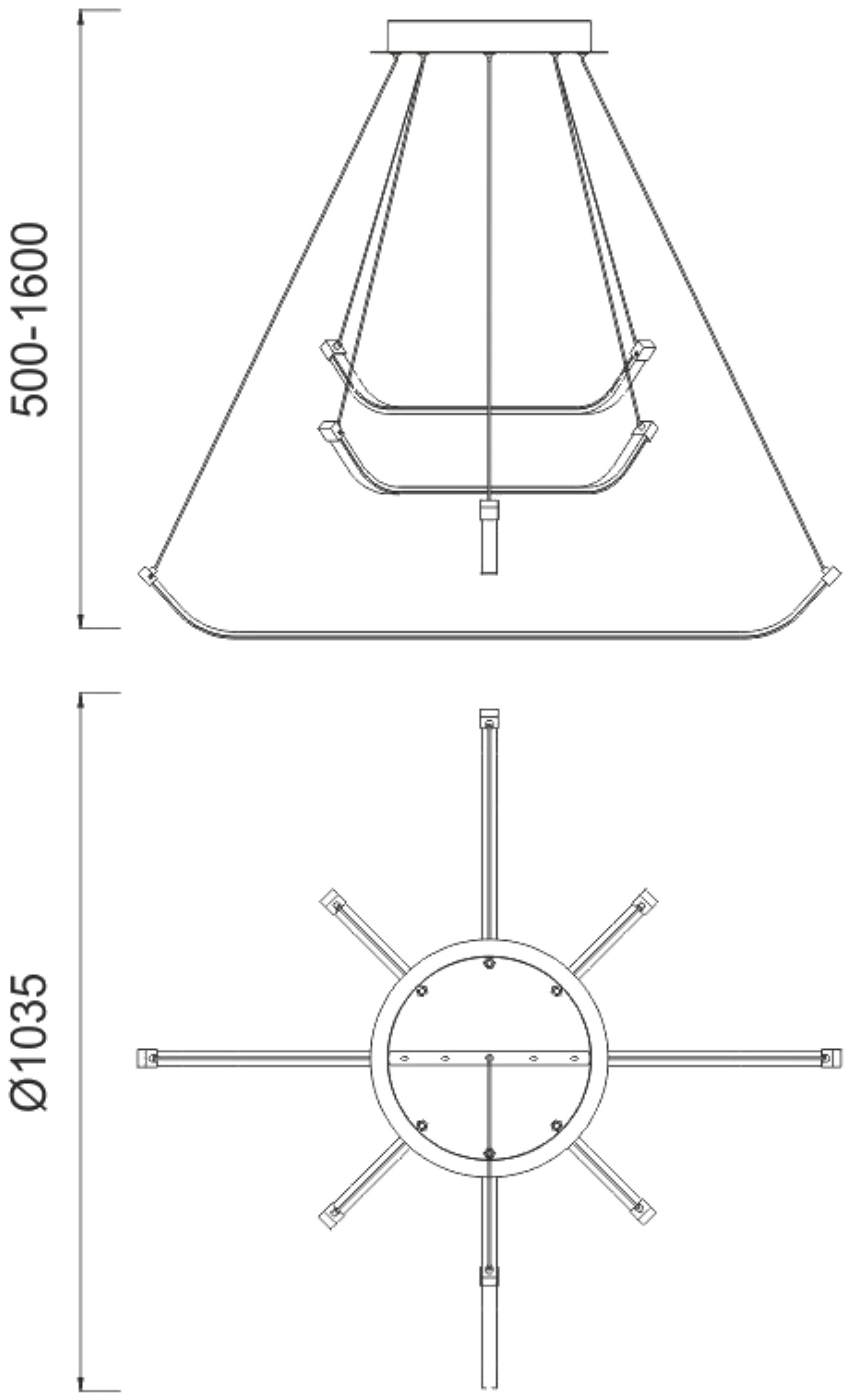 Papua Ceiling Lights Mantra Multi Arm Fittings